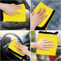NESTLUNE 24Pcs Car Cleaning towels Drying Wash in Yellow | Size: 100 cm x 15 cm