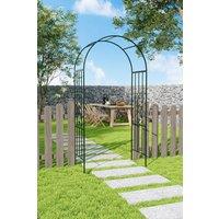 Garden Sanctuary Black Garden Metal Arch