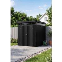 Garden Sanctuary 2 X 2.6 X 2M Metal Garden Tool Shed in Black