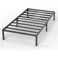 KORVIXA Strong Single Bed 3ft Metal Bed Frame in Black