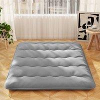 EONLION 200x150x10cm King Size Floor Mattress Futon in Grey