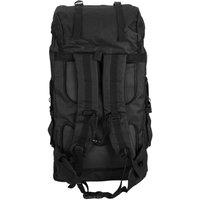 NESTLUNE 100L Hiking Camping Backpack Military Army Backpack in Black | Size: 100 cm x 15 cm