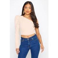 PixieGirl Women's Petite One Shoulder Top in Pink | Size: 10