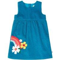 Frugi Girl's Lily Cord Dress in Blue | Size: 2-3 Years