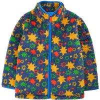 Frugi Boy's Zipped Ted Fleece Jacket in Blue | Size: 2-3 Years