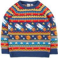 Frugi Boy's Fowey Fairisle Knitted Jumper | Size: 2-3 Years