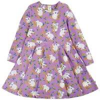 Frugi Girl's Sofia Skater Dress in Purple | Size: 2-3 Years