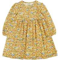 Frugi Girl's Izzie Jersey Dress in Yellow | Size: 2-3 Years