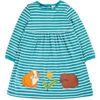 Frugi Girl's Dolcie Dress in Blue | Size: 2-3 Years