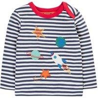 Frugi Boy's Orion Applique Top in Blue | Size: 3-4 Years