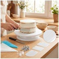 Living and Home 76-Piece Cake Decorating Set in White
