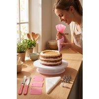 Living and Home 76-Piece Cake Decorating Set in Pink