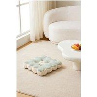 Living and Home Flower-Shaped Plush Chair Cushion in Green