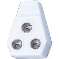 Electrovision 3-Way Coax Splitter in White