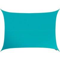 Primrose 4m x 3m Waterproof Patio Sun Shade Sail Canopy 98% UV Block Free Rope in Pale Blue