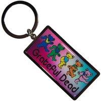 Grateful Dead Dancing Bears Keyring Keychain in Silver