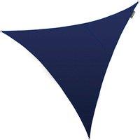 Primrose 3.6m Triangle Waterproof Patio Sun Shade Canopy 98% UV Block Free Rope in Blue