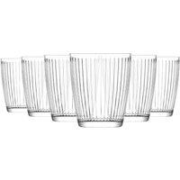 LAV Hestia Glass Tumblers - 340ml - Pack of 6 in Clear