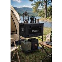 Garden Sanctuary 45L Collapsible Camping Storage Box in Black