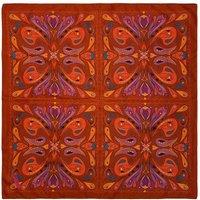 Janara Jones Red Paisley Satin Twill Scarf