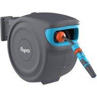 Flopro Auto Rewind Wall Mounted Reel 20M Hose in Grey