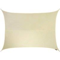 Primrose 5m x 4m Waterproof Patio Sun Shade Sail Canopy 98% UV Block Free Rope in Off-White