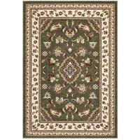 HMC Rug Collection Traditional Sherborne Heatset Rug in Green | Size: 160 cm x 230 cm