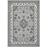 HMC Rug Collection Traditional Sherborne Heatset Rug in Grey | Size: 80 cm x 150 cm