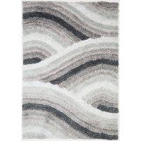 Rugstyle 3D Shaggy Wave Rug in Grey | Size: 160 cm x 230 cm