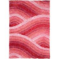 Rugstyle 3D Shaggy Wave Rug in Pink | Size: 160 cm x 230 cm