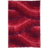 Rugstyle 3D Shaggy Wave Rug in Fuchsia | Size: 160 cm x 230 cm