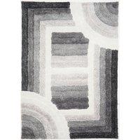 Rugstyle 3D Shaggy Trellis Rug in Grey | Size: 160 cm x 230 cm