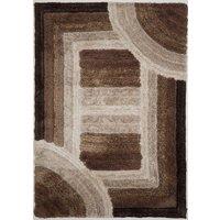 Rugstyle 3D Shaggy Trellis Rug in Light Brown | Size: 160 cm x 230 cm