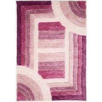 Rugstyle 3D Shaggy Trellis Rug in Purple | Size: 160 cm x 230 cm