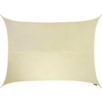 Primrose 6m x 5m Waterproof Patio Sun Shade Sail Canopy 98% UV Block Free Rope in Off-White