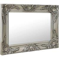 Berkfield Home Wall Mirror Baroque Style 50x40 cm Silver
