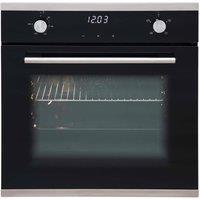 SIA 60cm Black Built In Single Electric True Fan Oven - SO103