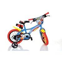 Dino Bikes Superman Kids 14 Wheel Bike - Blue/Red in Blue | Size: 14 inches