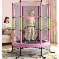 The Bazaarist Kids Trampoline Safety Enclosure, Pink