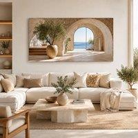Mafett Ocean View Archway Wall Art Canvas Print