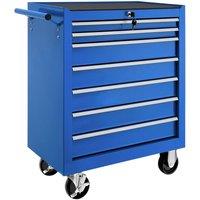 tectake Tool Chest in Blue