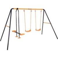 Hedstrom Neptune Playground Sets - Double Swing & Glider in Blue | Size: 1 Pack