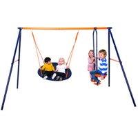 Hedstrom Nebula Playground Sets Glider & Tyre Swing in Blue
