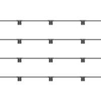 Xmas Haus E27 ES Screw Festoon Black Rubber IP65 10m 20 Lamp