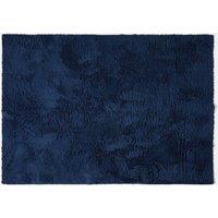 OHS Fluffy Teddy Rug Soft Floor Carpet Non Slip Area Mat in Navy | Size: 160 cm x 230 cm