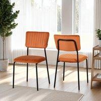 Seconique Sheldon Chair( Set Of 4 ) in Burnt Orange