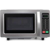 electriQ Freestanding 25L 1000W Flatbed Commercial Style Microwave Silver