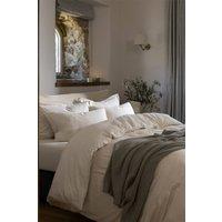 CHRISTY Flannel Marl Super Soft Brushed Cotton Duvet Sets in Beige | Size: Single