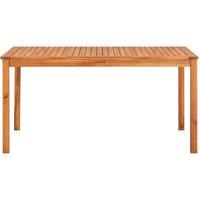 Berkfield Home Garden Table 150x90x74 cm Solid Acacia Wood in Brown | Size: 150 x 90 x 74 cm