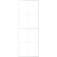 Berkfield Home Sliding Door Frosted ESG Glass & Aluminium 76x205 cm White